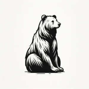 Guardian of the Forest The Bear's Solitude - Temporary Tattoo